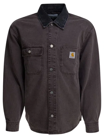 Carhartt Wip "mitch" Overshirt Jacket In Brown