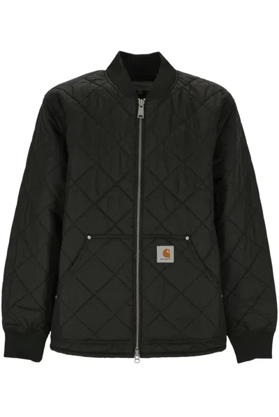Carhartt Nylon Jacket With Logo In Black