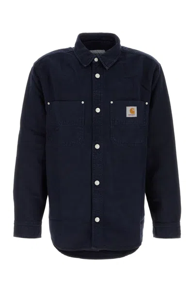 Carhartt Walter Button-fastening Overshirt In Blue