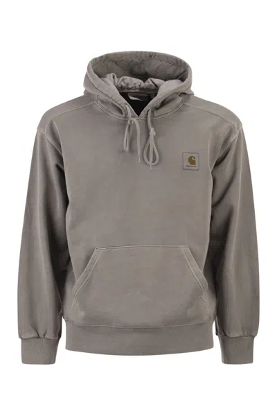 Carhartt Nelson Hooded Sweatshirt In Gray