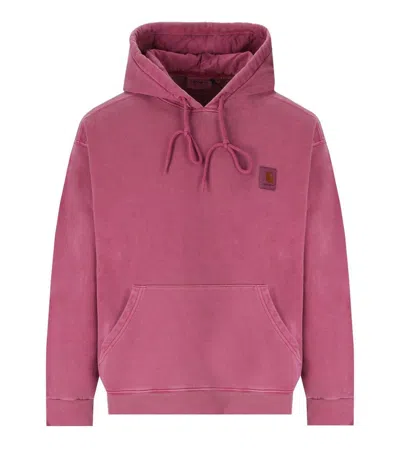 CARHARTT CARHARTT WIP  NELSON MAGENTA HOODIE