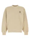 Carhartt Nelson Crew Neck Sweater In 2lpgd Fleur De Sel