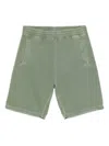 Carhartt Green Shorts In Cotton With Pocket And Logo