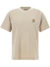 Carhartt Short Sleeve Pocket T Shirt Wall In Neutral
