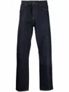 Carhartt Single Knee Straight-leg Organic Cotton-canvas Trousers In Black