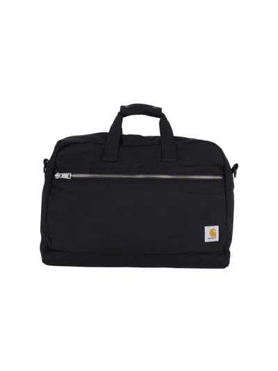 Carhartt Wip Nylon Suitcase Bag In Black