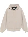 Carhartt Drawstring Hood Canvas Jacket In 2or4o Dusky Beige