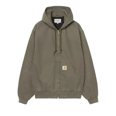 Pre-owned Carhartt Wip Og Active Jacket (stone Canvas) 'leaf' | Green | Men's Size L