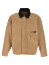 Carhartt Work In Progress Og Arcan Graphic Organic Cotton Canvas Jacket In Brown