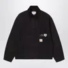 Carhartt Work In Progress Og Arcan Graphic Organic Cotton Canvas Jacket In Black
