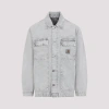 Carhartt Double Layer Front Jacket Collared Design In Gray