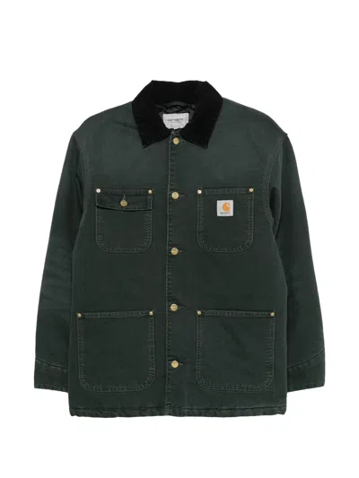 Carhartt Wip Og Chore Coat In Green