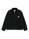 Carhartt Structured Collared Front Pocket Long Sleeve Jacket In Black