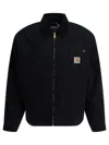Carhartt Work In Progress Detroit Organic Cotton Canvas Jacket In Black