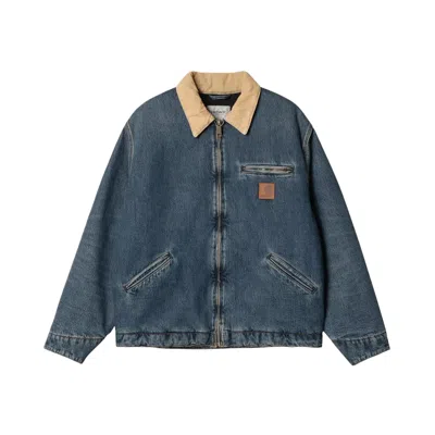 Pre-owned Carhartt Wip Og Detroit Jacket 'blue/black' | Men's Size L
