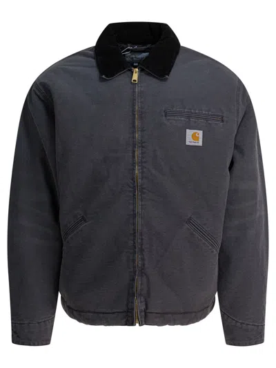 Carhartt Wip "og Detroit" Jacket In Gray