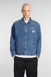 Carhartt Og Detroit Puffer Jackets Blue In Blue