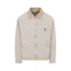 Carhartt Detroit Jacket Organic Cotton Long Sleeves In Neutral