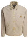 Carhartt Detroit Jacket Organic Cotton Long Sleeves In Sand