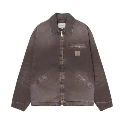 Pre-owned Carhartt Wip Og Detroit Jacket 'tobacco (destroy Wash)' | Brown | Men's Size L