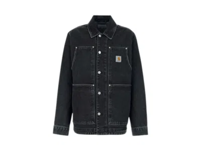 Pre-owned Carhartt Wip Og Double Front Jacket In Black (stone Washed)