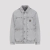 Carhartt Double Layer Front Jacket Collared Design In Gray