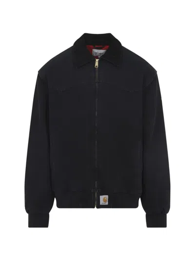 Carhartt Wip Og Santa Fe Jacket Clothing In Black