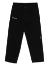 Carhartt Black Canvas Og Single Knee Graphic Trousers In Black