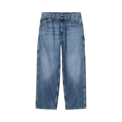 Pre-owned Carhartt Wip Og Single Knee Jeans 'blue Marble' | Men's Size L