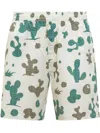Carhartt Opus Cream Bermuda Shorts In Neutral