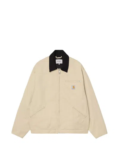 Carhartt Wip Organic Cotton Bomber Jacket In Neutral