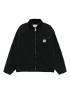 Carhartt Structured Collared Front Pocket Long Sleeve Jacket In Black