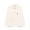 Carhartt Buttoned Cuffs Collared Long Sleeves Waist Tabs In Beige