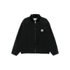 Carhartt Work In Progress Detroit Organic Cotton Canvas Jacket In Black