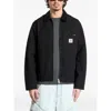 Carhartt Structured Collared Front Pocket Long Sleeve Jacket In Black
