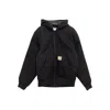 Carhartt Functional Organic Cotton Jacket With Structured Silhouette In Black