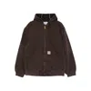 Carhartt Brown Og Active Jacket Hooded Jacket In Brown