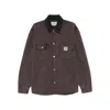 Carhartt Denim Shirt Jacket Long Sleeves In Multi
