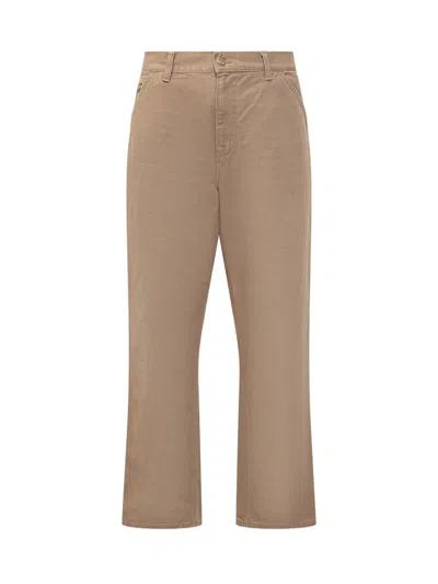 Carhartt Wip Pant In Brown