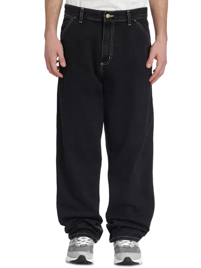 Carhartt Wip Pantalone Single Knee Norco Denim In Black