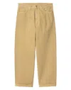 Carhartt Pants For Man I033749 1yh4j Bourbon Stone Dyed In Beige