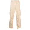 Carhartt Garment-dyed Cargo Trousers In Beige