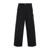Carhartt Relaxed Straight-leg Jeans With Utility Pockets And Rivet Details In Black