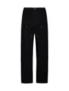 Carhartt Double-knee Relaxed Straight Fit Pants In Rinsed Black