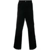 Carhartt Abbott Logo Straight Trousers In Black