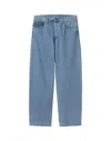 Carhartt Wip Stone Bleached Aaron Pant In Blue