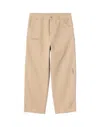 Carhartt Mens Dusty H Brown Single Knee Graphic-print Denim Jeans In Gold