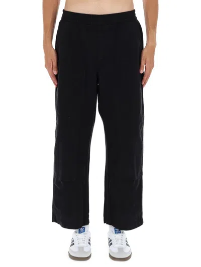 Carhartt Relaxed Wide-leg Trousers In Black