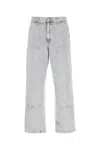Carhartt Work In Progress Double Knee Organic Cotton Canvas Carpenter Pants In Gray