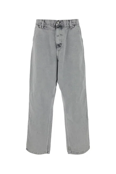 Carhartt Button-fastening Jeans In Gray